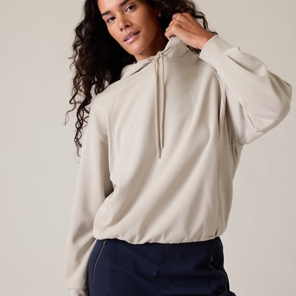 Athleta Seasoft Bubble Hem Hoodie